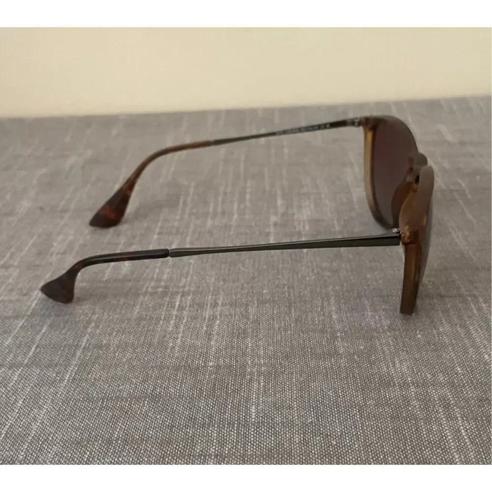 Womens Polarized Brown Tortoise Shell  Round Sunglasses